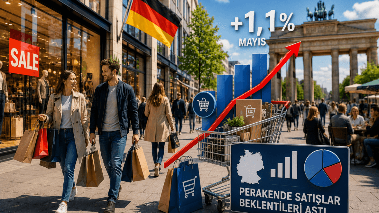Almanya'da perakende satışlar beklentileri aştı